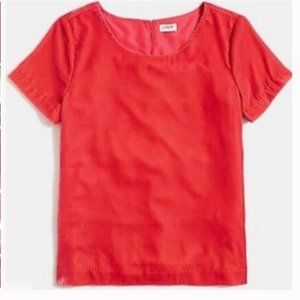 Jcrew Velvet Tee, size M